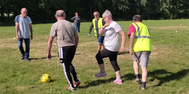 Foot en marchant à Guignen